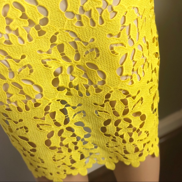 Banana Republic Yellow Lace Skirt - Picture 5 of 8